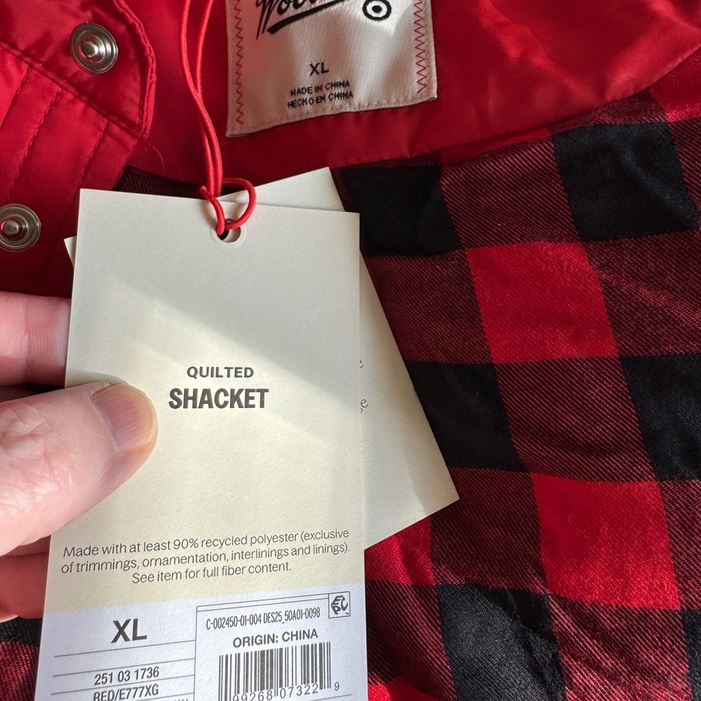 NWT Woolrich plaid lined Shacket - Picture 2 of 7